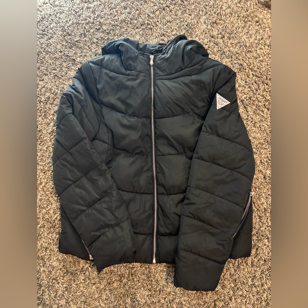 Black Guess Winter Coat
